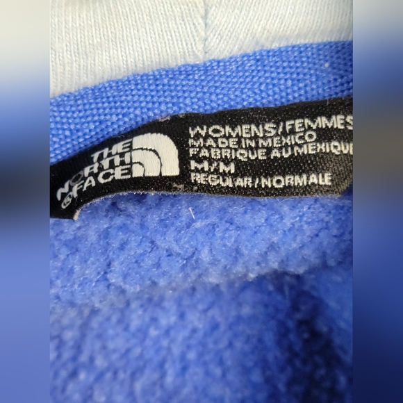 The North Face Womans Blue Hoodie Sweatshirt Size Medium - Picture 3 of 4